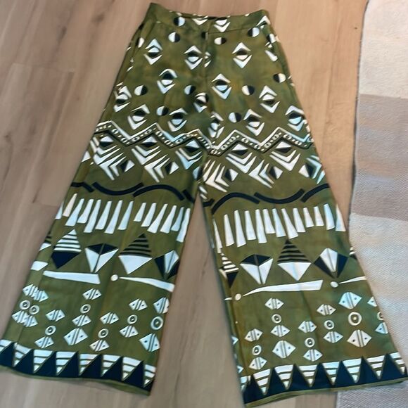 Zara Limited Edition Wide Leg Satin Pants - Size Small - Picture 6 of 7